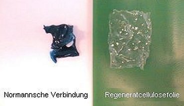 Abb. 54: Vergleich: Normannsche Verbindung, Regeneratcellulose